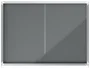 Nobo Vitrina de anuncios Premium Plus con puertas correderas y fieltro gris 18xA4
