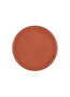 Hermia CTT0025 Plato para Servir Tartas, Porcelana, Terracota, 21 x 21 x 1 cm