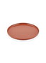Hermia CTT0025 Plato para Servir Tartas, Porcelana, Terracota, 21 x 21 x 1 cm