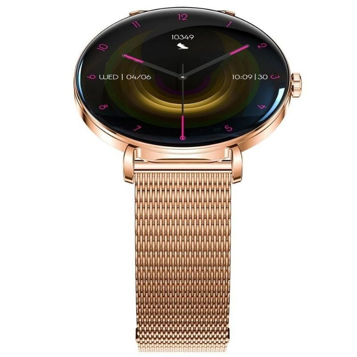 Forever Smartwatch Lucca SB-370 Oro Rosa con Correa Moteada