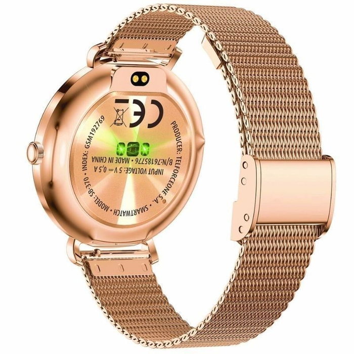 Forever Smartwatch Lucca SB-370 Oro Rosa con Correa Moteada