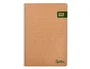 Liderpapel Cuaderno espiral A4 Ecouse tapa cartulina kraft 80 hojas papel reciclado 80gr cuadro 4mm con margen