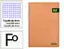 Liderpapel Cuaderno espiral A4 Ecouse tapa cartulina kraft 80 hojas papel reciclado 80gr cuadro 4mm con margen