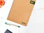 Liderpapel Cuaderno espiral A4 Ecouse tapa cartulina kraft 80 hojas papel reciclado 80gr cuadro 4mm con margen