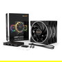 Be Quiet! LIGHT WINGS 140mm PWM high-speed ARGB Triple-Pack Ventilador 14 cm Negro 2200 RPM 4 Pines