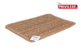 Privilege Salvamanteles de Mimbre Rectangular, Juego de 6 Piezas 40 x 30 cm, Blanco (12 Unidades)