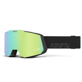 100percent Snowcraft Goggle Black HiPER Green Mirror