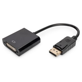 Digitus Adaptador DisplayPort a DVI(24+5) Macho/Hembra DVI-I Dual Link 1.1a, 0.15m