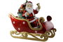 DKD Home Decor Trineo Navidad Tradicional Rojo Multicolor 26 x 60 x 64 cm