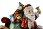 DKD Home Decor Trineo Navidad Tradicional Rojo Multicolor 26 x 60 x 64 cm