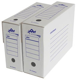 Caja Archivo Definitivo Carton Automontable Olef System Easy Fº 114Mm (8062152) (Set de 25)