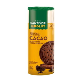 Santiveri Noglut Galletas Digestive con Cacao Sin Gluten Sin Lactosa 195g