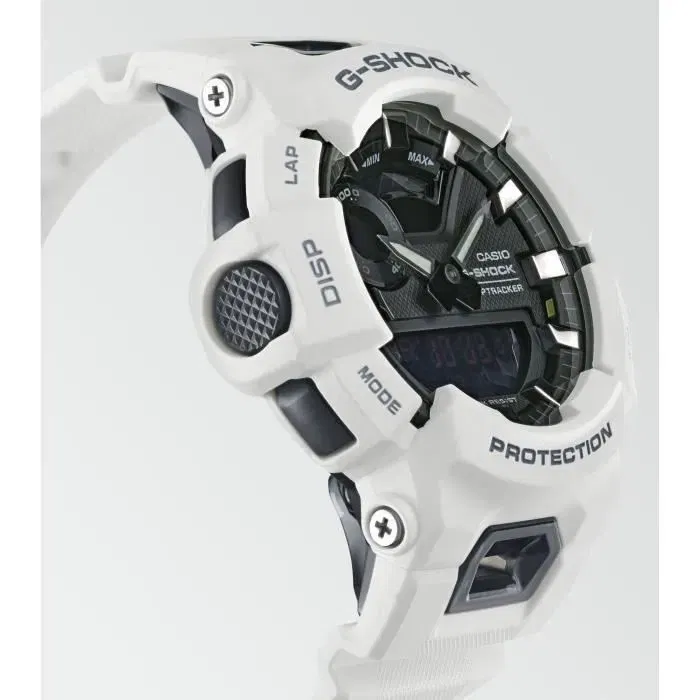 Casio G-Shock Reloj Resistente a Golpes Multifunción Bluetooth Smart, Contador Pasos, Blanco