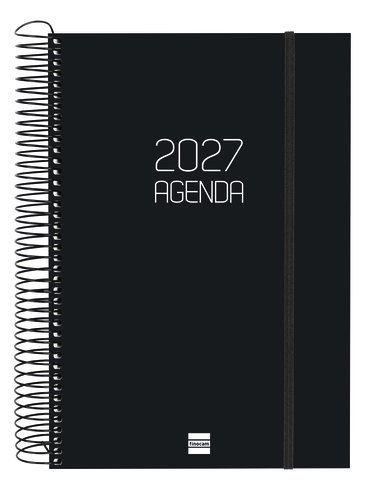 Finocam Agenda Anual 2027 Catalán Espiral Basic Opaque Negro Finocam Agenda Anual 2027 Catalán Espiral Basic Opaque Negro