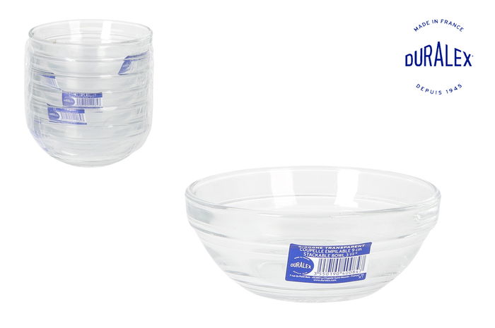 Duralex Bol 125cc Apilable Transparente Ø9 x 3.65 cm (72 Unidades) Duralex Bol 125cc Apilable Transparente Ø9 x 3.65 cm (72 Unidades)