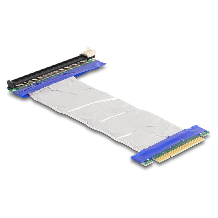 DeLOCK Riser Card PCI Express x8 a x16, Cable 20 cm, Conectores Macho/Hembra, Plata, Referencia Delock DeLOCK Riser Card PCI Express x8 a x16, Cable 20 cm, Conectores Macho/Hembra, Plata, Referencia Delock