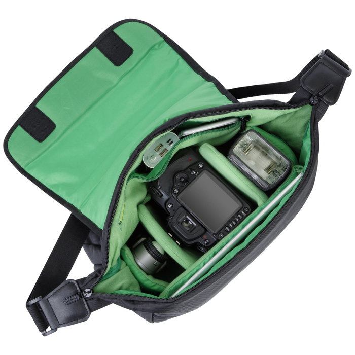 Rivacase 7450 Bolsa de Mensajero para Cámara DSLR Black / Green