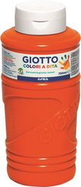 Giotto Pintura De Dedos 750 mL Color Naranja