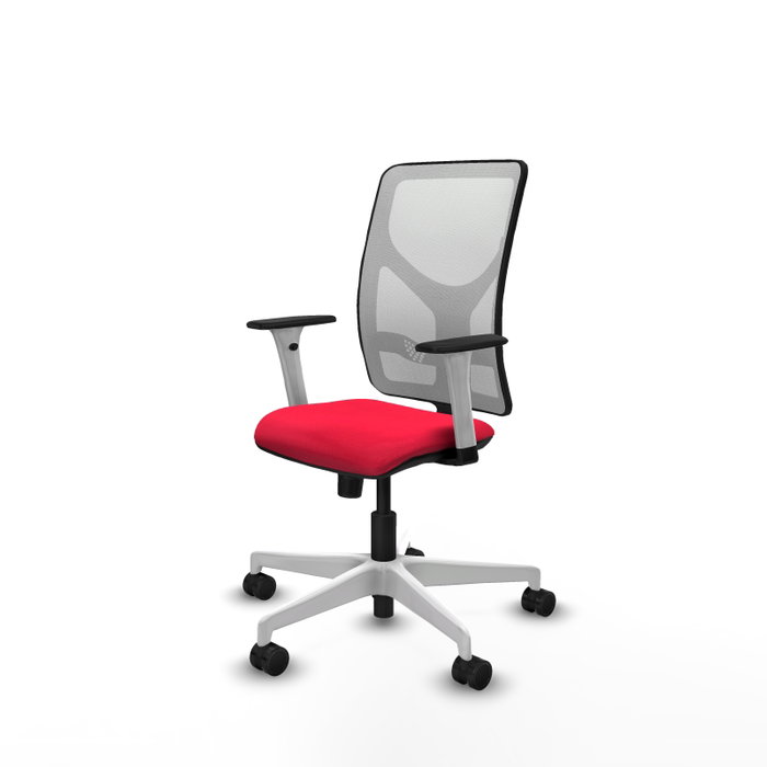 PIQUERAS Y CRESPO Silla de oficina Motilla con mecanismo Sincro, Rojo y Blanco PIQUERAS Y CRESPO Silla de oficina Motilla con mecanismo Sincro, Rojo y Blanco