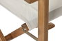 DKD Home Decor Silla Director de Acacia y Poliéster, Plegable