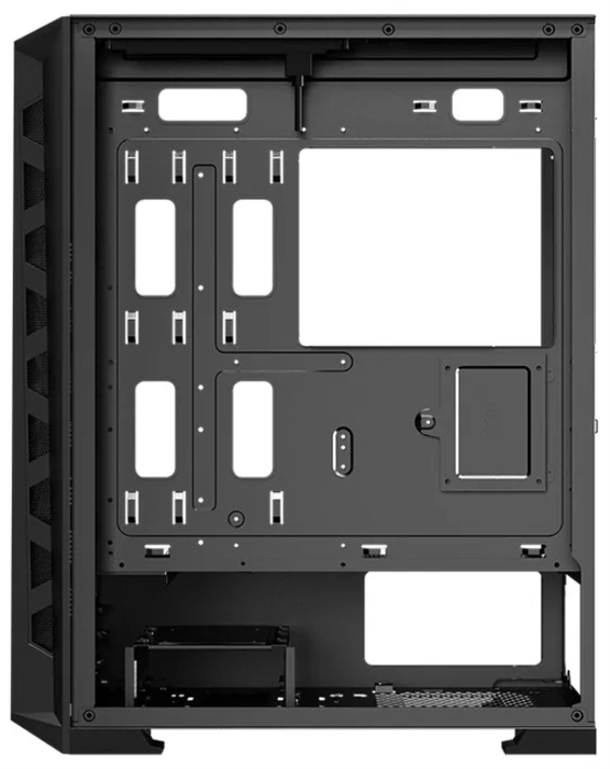 Hiditec MH12 Torre Negro, Chasis ATX E-ATX Micro ATX, USB Type-C, Panel de Vidrio Templado, Iluminación ARGB, Refrigeración Optimizada