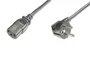Digitus AK-440100-018-S Cable de Alimentación CEE7/7 a IEC C13 90º, 1.8m Negro, Probado VDE, para PC/Monitor