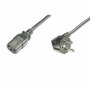 Digitus Cable de alimentación CEE-7/7 90° Schuko a C13 1.80m Negro