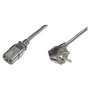 Digitus Cable de alimentación CEE-7/7 90° Schuko a C13 1.80m Negro