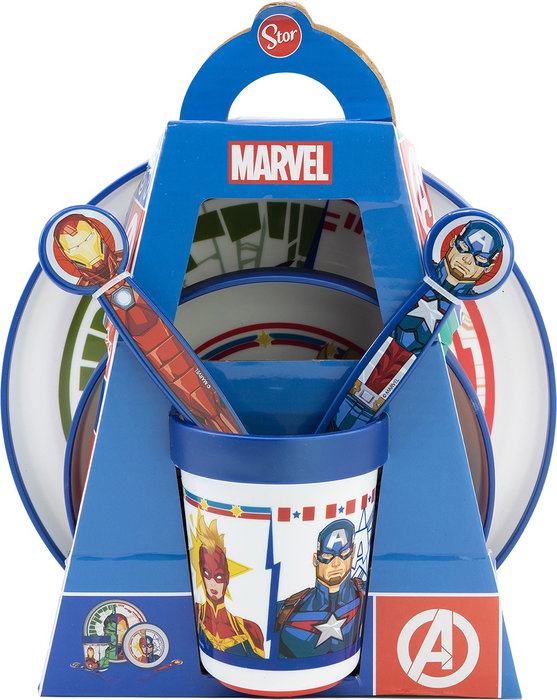 Set de Menaje Infantil The Avengers CZ11304 Plástico (5 Piezas)