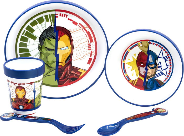 Licensing Set Premium Bicolor Antideslizante Vengadores 5 Pcs