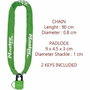 Master Lock Cadena de candado para bicicletas con llave 90 cm