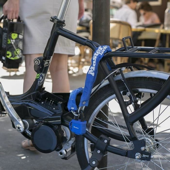 Master Lock Cadena de candado para bicicletas con llave 90 cm Master Lock Cadena de candado para bicicletas con llave 90 cm