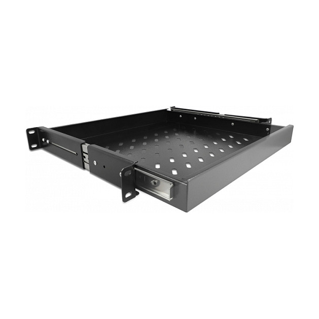 DeLOCK Cajón extraíble 1U para rack de 19″, negro DeLOCK Cajón extraíble 1U para rack de 19″, negro
