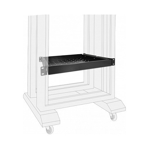 DeLOCK Cajón extraíble 1U para rack de 19″, negro DeLOCK Cajón extraíble 1U para rack de 19″, negro