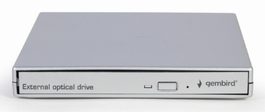 GEMBIRD DVD-USB-021-SV Unidad de Disco Óptico Interno DVD±RW USB 2.0 Plata
