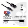 Club 3D Adaptador DisplayPort 1.4 a HDMI 2.0b HDR Activo 4K60Hz Negro