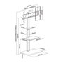 Equip 650613 Soporte de Suelo para TV 37-75 Pulgadas Negro