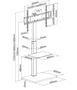 Equip 650613 Soporte de Suelo para TV 37-75 Pulgadas Negro