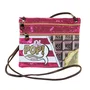 Oh My Pop Bolso Bandolera Action Mini Horizontal Chocolat Rosa Poliéster 18x22x1cm