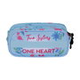 Disney Frozen 2 Estuche Portatodo Trick FAN 2.2 Heart, 3 Compartimentos, Azul, 10x23x11 cm