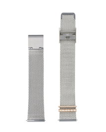 Watxandco Correa para Mujer Plateada de Acero 38mm
