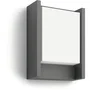 Philips Aplique de Exterior LED Arbor para Pared, 1x6W, 600 Lumen, Luz Blanca Cálida, IP44, Color Antracita