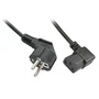 Lindy 30302 Cable de Alimentación 3 m CEE7/7 IEC 320 Negro