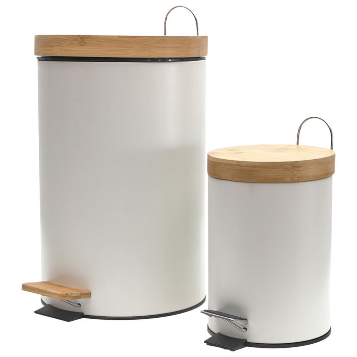 Je cherche une Idee Juego de 2 Cubos 12 L y 3 L Blanco