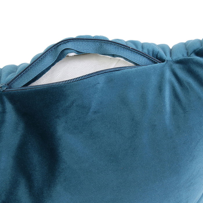 Home Deco Factory Cojín Lounge Palabra Bordada con Cremallera Desenfundable 50x30x10 cm