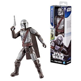 Hasbro G2688 Star Wars Titan Series Figura Mandaloriano 30 cm Articulada con Bláster y Capa Removible, Juguete de Acción para Niños