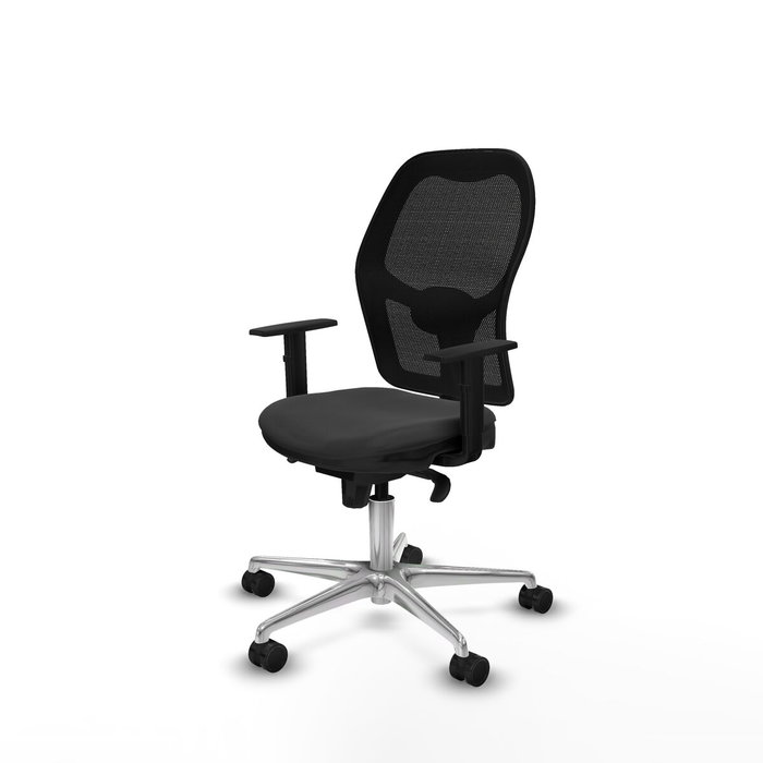 PIQUERAS Y CRESPO Silla de oficina Jorquera Gris oscuro y Negro