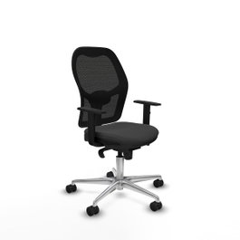 PIQUERAS Y CRESPO Silla de oficina Jorquera Gris oscuro y Negro