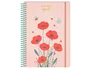 Liderpapel Agenda Escolar 2026-2027 Fantasy Flores Espiral Surtido Bilingüe A5/A6 80g FSC - Expositor 9 Unidades (3 A5 Día Página, 3 A6 Semana Vista, 3 A6 Día Página)