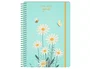 Liderpapel Agenda Escolar 2026-2027 Fantasy Flores Espiral Surtido Bilingüe A5/A6 80g FSC - Expositor 9 Unidades (3 A5 Día Página, 3 A6 Semana Vista, 3 A6 Día Página)